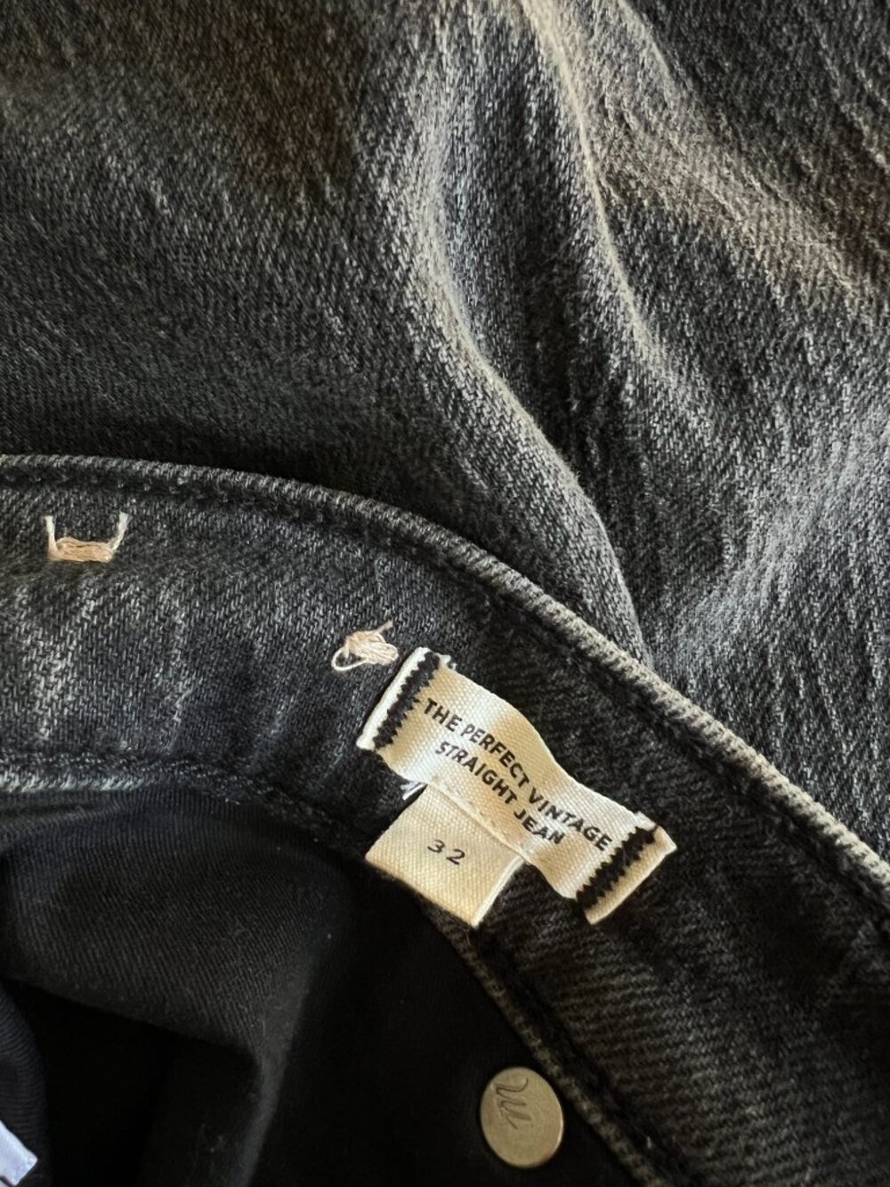 Madewell The Perfect Vintage Straight Jean - Lunar Wash - Size 32 - Picture 10 of 10